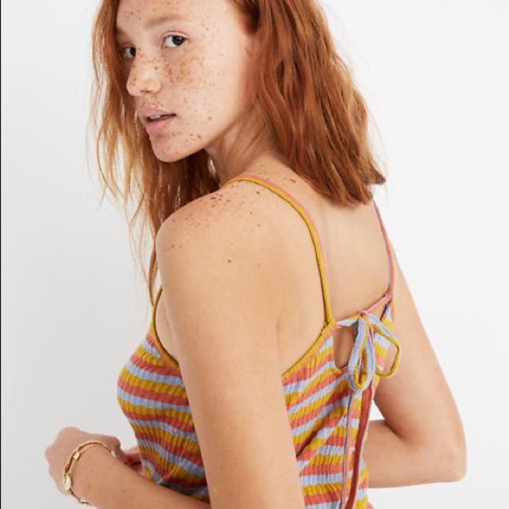 Madewell Tie Back Ribbed Tank